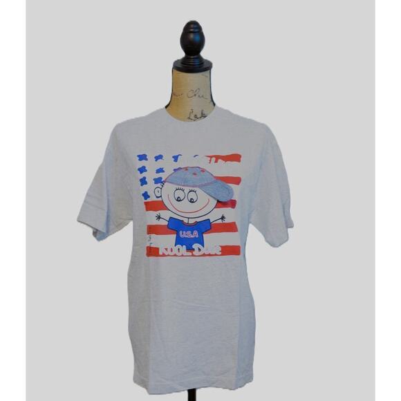 VTG Danny First Kool Kid Light Grey Unisex Short Sleeve Medium Shirt - Picture 4 of 8